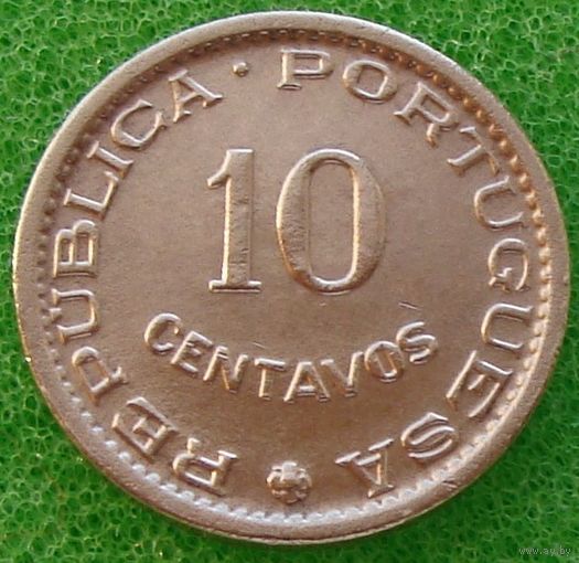 Мозамбик. "Португальский" 10 сентаво 1960 год  KM#83 Тираж: 3.750.000 шт