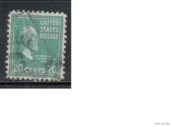 США-1938, (Мих.432), гаш.   , Стандарт, Президенты, Гарфилд(2)