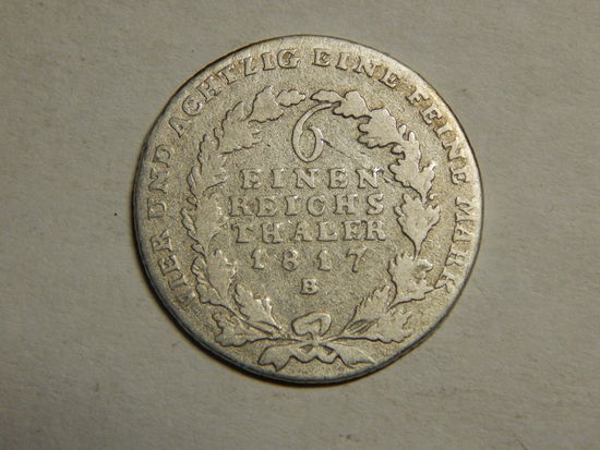 Пруссия 1/6 талера 1817г