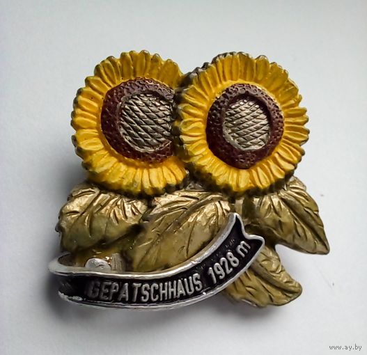 Швейцария Значок туристический ,,Ночлежный дом 1928 м",тяжмет.