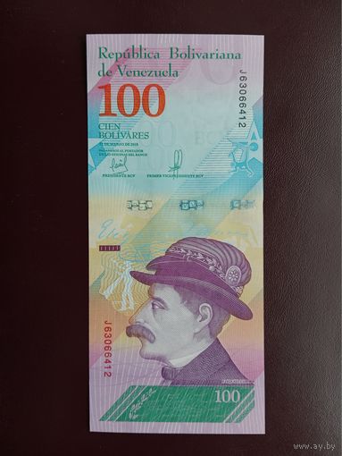 Венесуэла 100 боливаров 2018 UNС