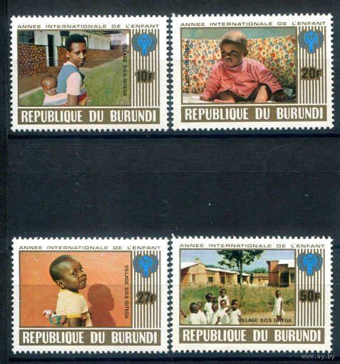 Бурунди - 1979г. - международный год детей - 4 марки - полная серия, MNH [Mi 1497 A - 1500 A]. #3-Bu-Z-1-27