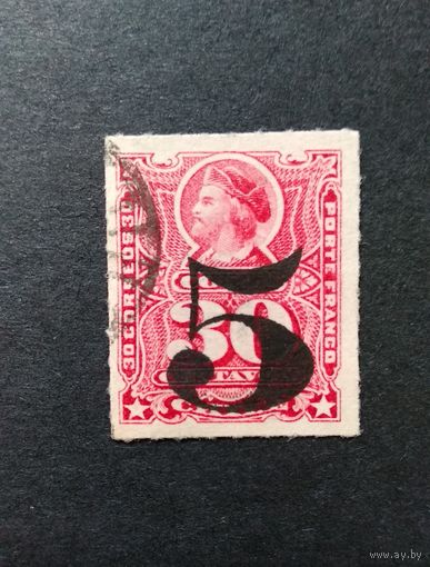 Чили\281с\ 1900 Колумб Стандарт. Надпечатка