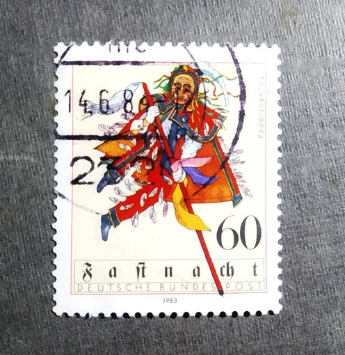Марка Германия 1983 год Масленица