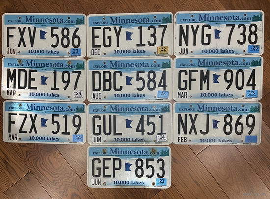 Автомобильный номер США (штат Миннесота)