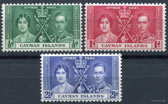 1937 Кайманы ** George VI, Коронация, серия 3 марки, Британские колонии