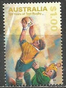 Австралия. 100 лет участия в ЧМ по регби. 1999г. Mi#1826.