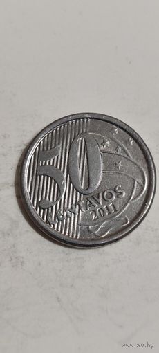 Бразилия 50 сентавос 2011