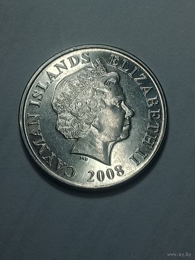 Каймановы острова 25 центов 2008 года .