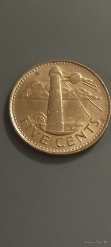 Барбадос 5 центов 2017г.