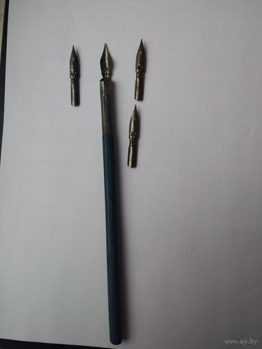 Ручка перьевая с перьями