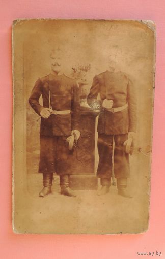 Фото кабинет-портрет "Солдаты РИ", С-Петербург, до 1917 г.