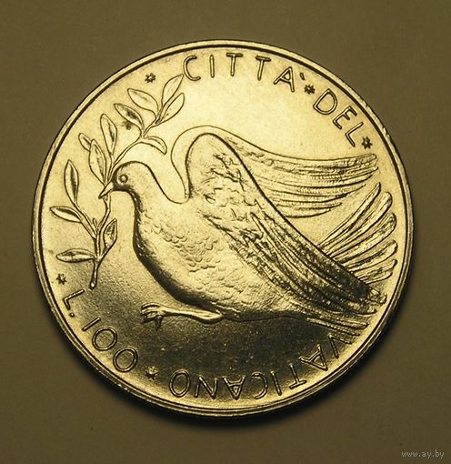 Ватикан, 100 Лир 1970 Голубь
