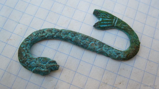 Зацеп-змейка. Бронза, литье.