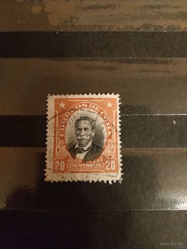 1915 Чили Мануэль Бульнес Пинто президент зуб 13,5 абкляч (4-8)