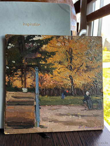 Картина Максимцов К.И. живопись маслом 1951 год, с рубля