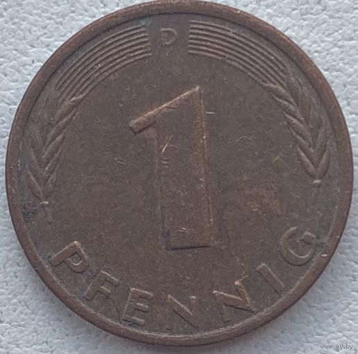 Германия 1 пфенниг 1978 г. D