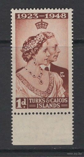 1948 Теркс и Кайкос** Свадьба silver wedding Георг VI SG#208