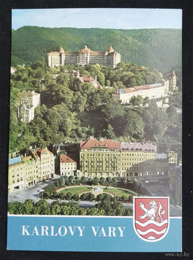 Карловы Вары. Чехословакия. Виды городов. Архитектура. Чистая #0162-V1P81
