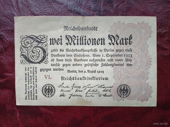 2000000 марок Германия 1923 г.