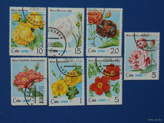 Куба 1979г. Цветы.