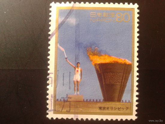 Япония 1996 Олимпийский огонь, Токио 1964 г.