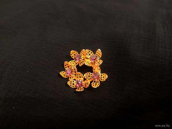 Брошь, цветочки