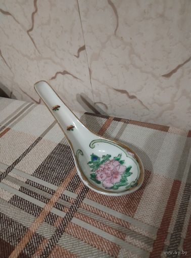 Подставка под ложку. Фарфор.12 см.