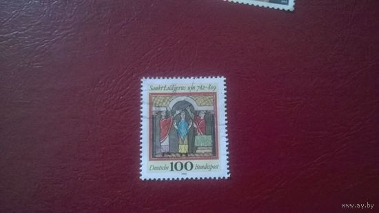 Марка 1250-летие со дня рождения святого Людгера 1992 год ФРГ