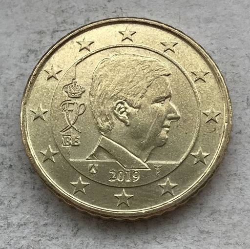 Бельгия 50 евроцентов 2019 король Филипп