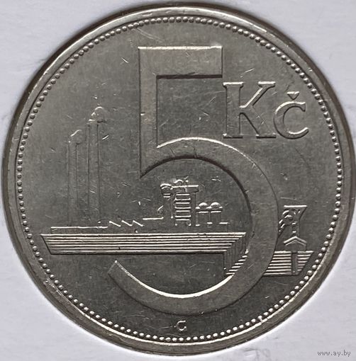 Чехословакия 5 крон 1938 г. В холдере