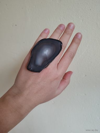 Кольцо Срез Агата