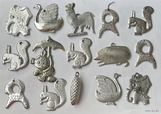 Елочная игрушка СССР пластик цена за все