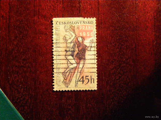 Чехословакия 1956 спорт баскетбол 1 м гаш