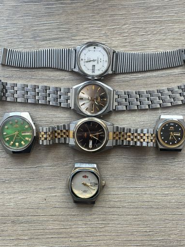 Часы Ориент Лот 6 шт Ситизен С 1 РУБЛЯ