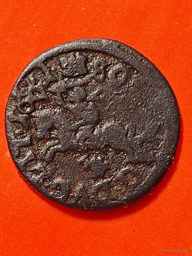 Солид (боратинка) 1661 г. литовский герб. Ян II Казимир(1), без мц.