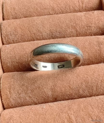 Кольцо, 875, 17.5-18размер, Au12