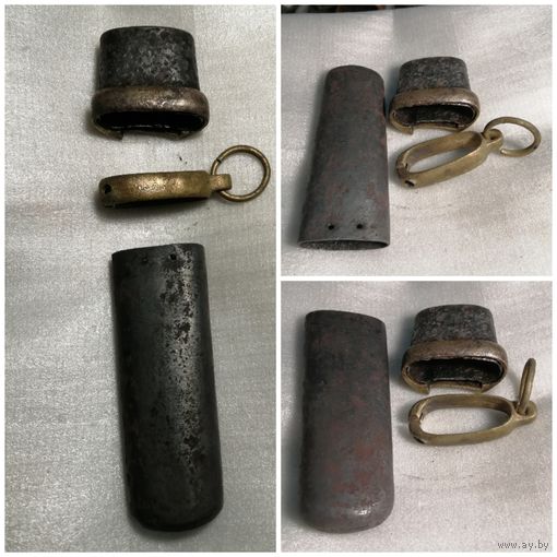 Окончание или стакан ножен сабли, устье и обоймица. РККА 1939-1943гг, СССР.