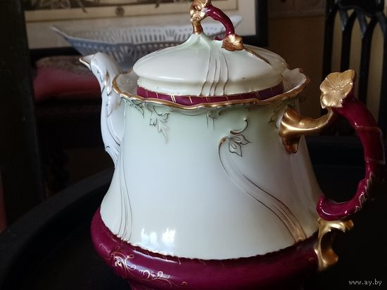 Чайник фарфор С.Т. Карл Тильш Нижняя Силезия 1875-1900