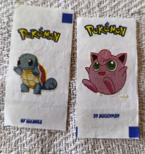 Pokemon(покемон) вкладыш от жвачки