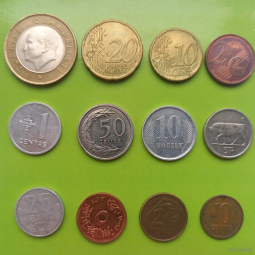 Сборный лот монет мира