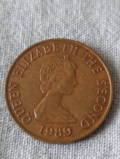 Великобритания. 2 пенса 1989 года. Джерси. (4)