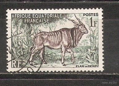 ФФ2 Африканская Экваториальная Франция 1957 Фауна гаш