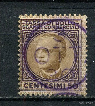 Королевство Италия - 1931 - Фискальная марка налог на расходы 50c - 1 марка. Гашеная.  (LOT ES7)-T10P36