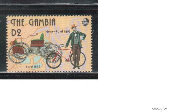 Гамбия-1993 (Мих.1607) , ** ,   Автомобили , Велосипеды, Форд