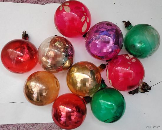 Елочные игрушки. СССР. Шары.