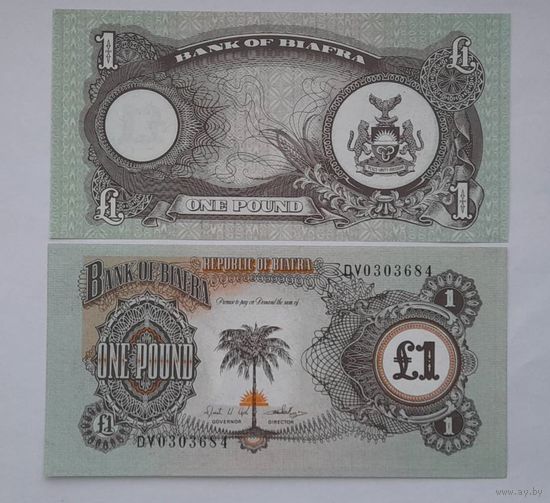 Биафра 1 фунт UNC