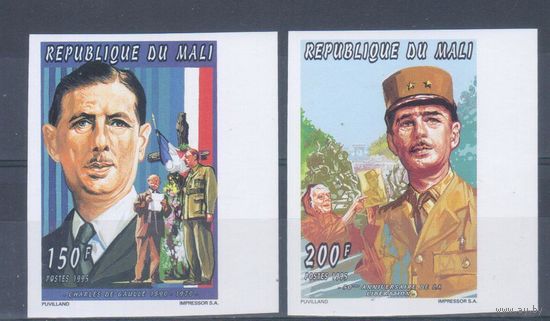 [2193] Мали 1995. 2-я Мировая война.Генерал де Голль. ИЗ СЕРИИ. MNH