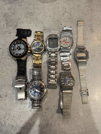 Лот часов с 1 рубля с браслетами (CASIO приобретались в магазине)
