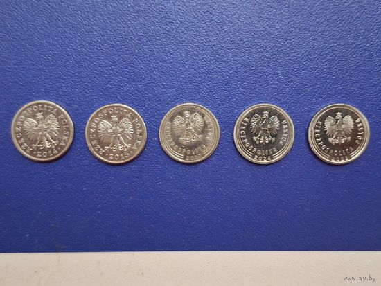 Польша остатки погодовки 10 грошей. Цена за ОДНУ монету любого года